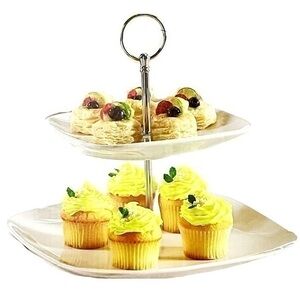 2-Tiered Serving Tray! Cake Stand!